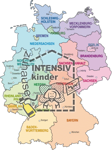 Karte der Bundesländer